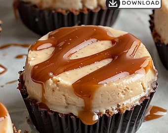 No-Bake Hazelnut Cheesecake Recipe: Elegant Mini Dessert (PDF Downloadable Recipe Card) + Bonus Dessert Recipe • Easy Recipe