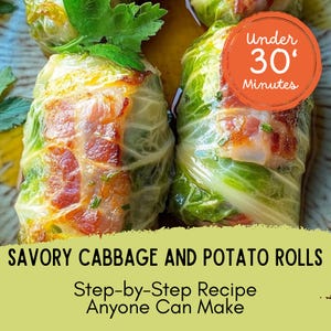 Best Cabbage & Potato Rolls with Bacon | Cozy Comfort Food Dinner in Under 30 Min | Easy Rustic Homestyle Recipe
