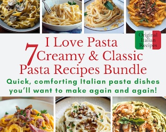 7 Recetas Fáciles de Pasta Italiana: Paquete de Comida Cremosa y Reconfortante • Receta Fácil