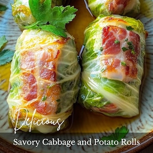 Best Cabbage and Potato Rolls with Bacon | Cozy Comfort Food Dinner | Easy Savory Meal | Rustic Homestyle Recipe