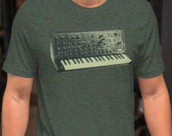Korg MS-20 Halftone Semi-Modular Synth T-Shirt – 70s Vintage Synth Tee