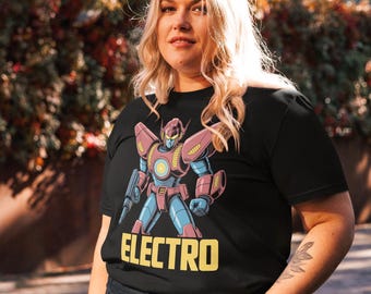 Electro Mecha – Manga Style Robot Organic T-Shirt
