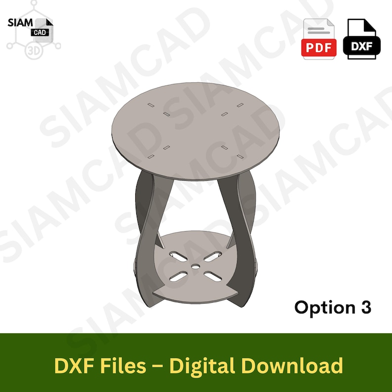 DIY Metal Side Table Welding Kit DXF File: CNC Laser Cut Project ...