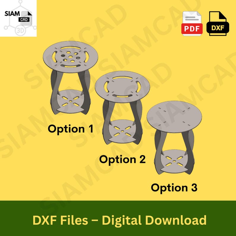 DIY Metal Side Table Welding Kit DXF File: CNC Laser Cut Project ...