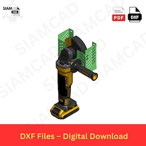 5" vinkelsliphållare – byggritningar (digital nedladdning i DXF)