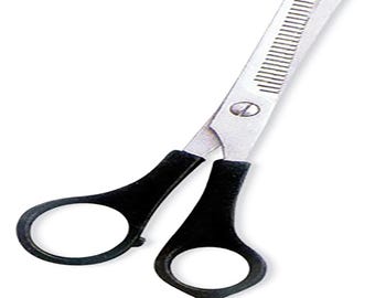 7.5" Plastic Handle Salon thinning Scissors - Economic Barber Scissors