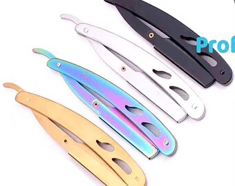 Titanium color coated razor