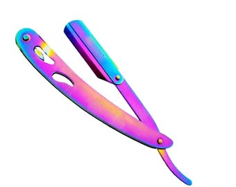 Titanium Rainbow color coated razor
