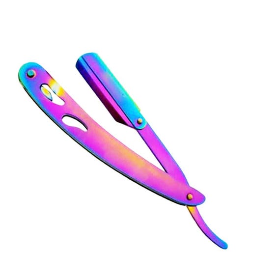 Titanium Rainbow color coated razor