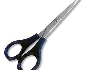 7.5" Plastic Handle Salon Scissors - Cheap and Economic Barber Scissors