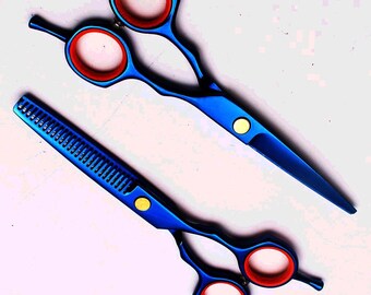 Titanium Color Coated Haircutting scissors 5.5"