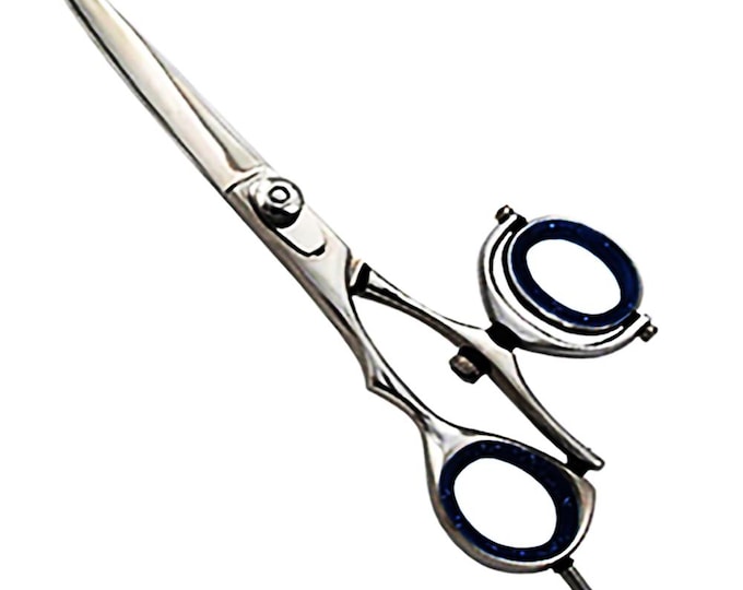 Featured listing image: Rotating Thumb Professional Barber Salon Shear Scissors 6.5" - Haircutting Scissors Titanium coated