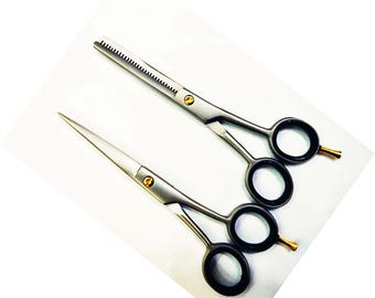 5.5" Barber Hair Shears Stainless Steel Professional Salon Cutting Scissors