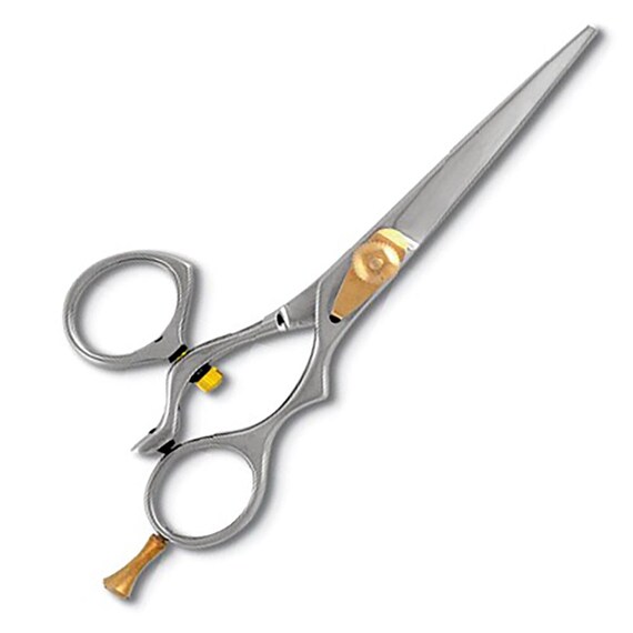 Rotating Thumb Professional Barber Salon Shear Scissors 6.5" - Haircutting Scissors Titanium coated