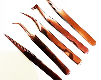 Rose Gold Eyelash Tweezers