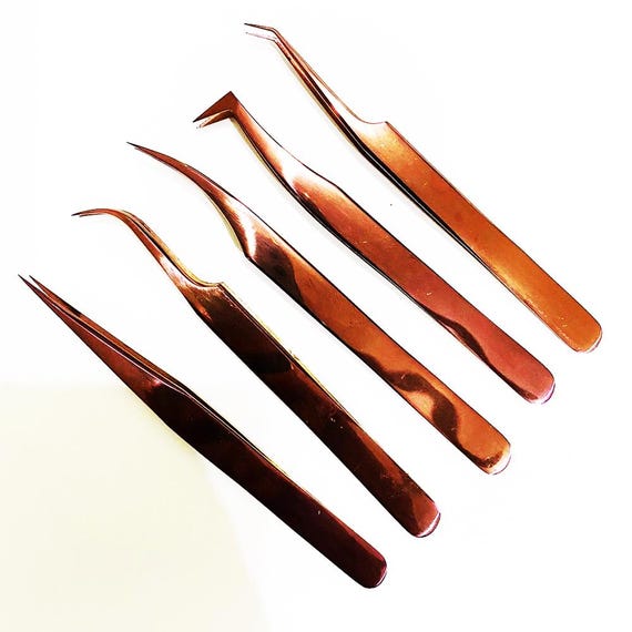 Rose Gold Eyelash Tweezers