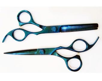 Titanium Color Coated Haircutting scissors 6.5"