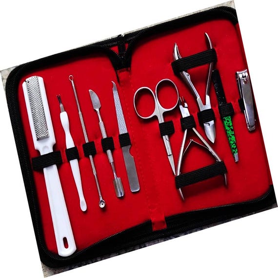 Luxury Manicure Pedicure Kit | Nail Care Set with Clippers, Scissors & Cuticle Tools - Nail Care and Manicure Products