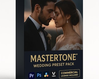 MasterToneWedding Preset Pack | Professional LUTs for PS, PR, AE, DaVinci, Vegas | Commercial License Included