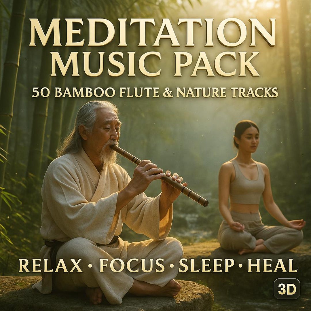 Bamboo Flute Meditation Music: 50 Nature Tracks for Sleep & Focus ...