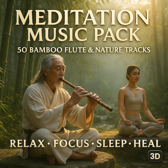 Bamboo Flute Meditation Music: 50 Nature Tracks for Sleep & Focus (Digital Download)