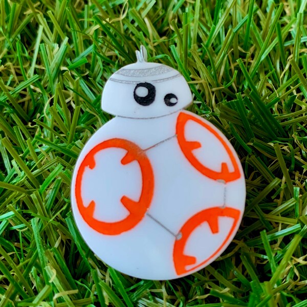 Star Wars inspired BB-8 brooch