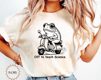 Camiseta de profesor de ciencias con colores cómodos / Divertida camiseta de ciencias para profesores / Regalo para profesores de química, biología y física / Camiseta de regreso a clases