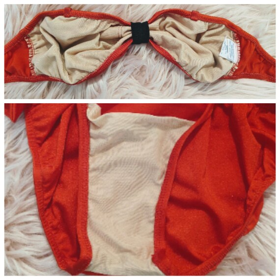 GIVENCHY- 1970's Sexy Red Bikini- Union Label- IL… - image 8