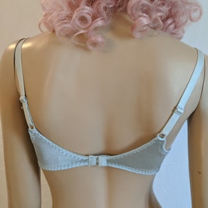 VICTORIA'S SECRET- 1990's Powder Blue Lace Demi Push up Bra- 36B image 6