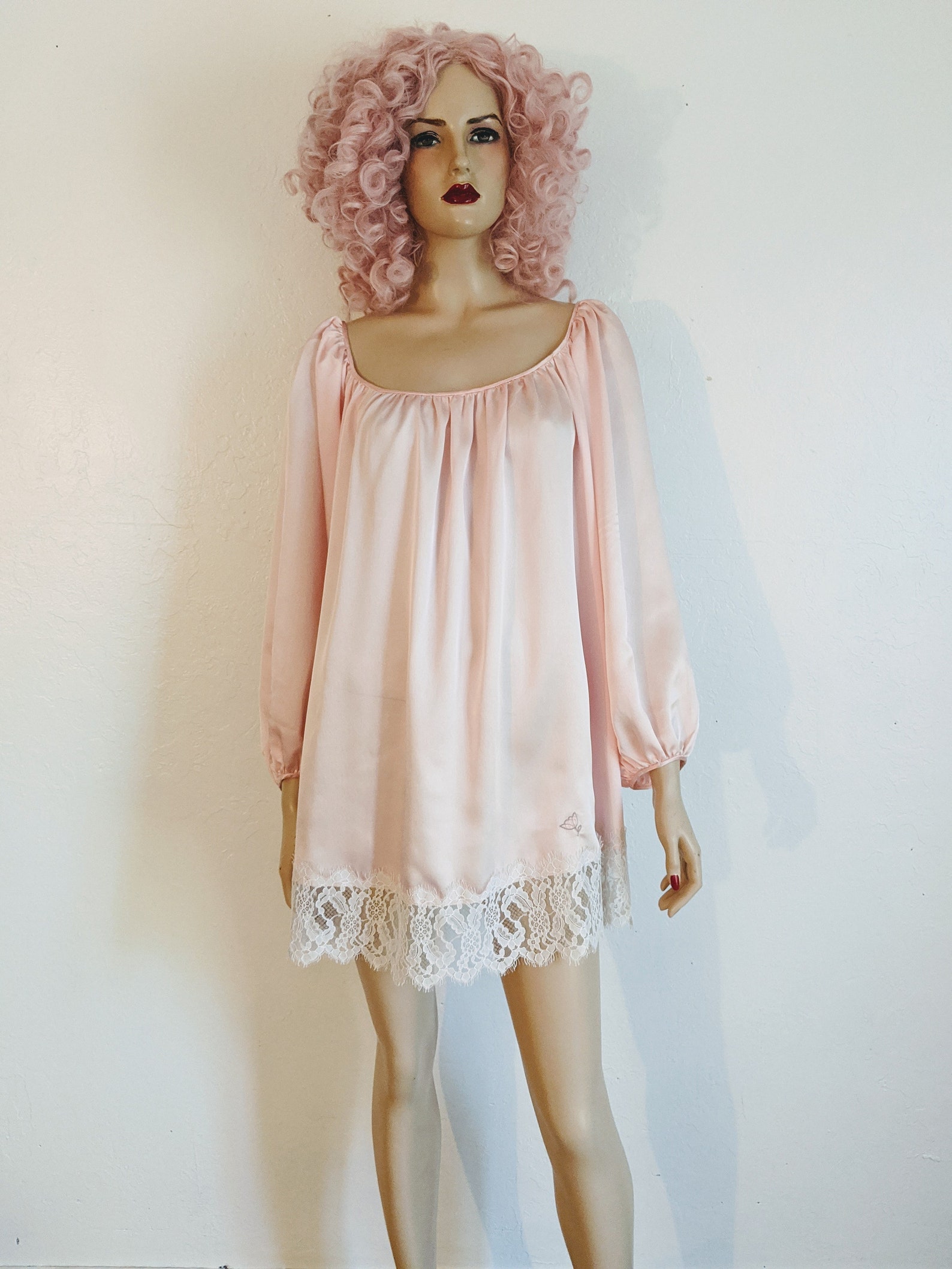 Claire Sandra By Lucie Ann Beverly Hills Rare 1970s Nwt Powder Pink