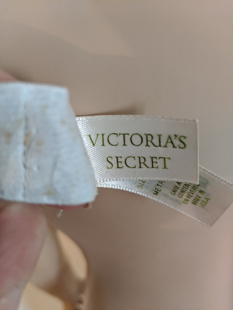 VICTORIA'S SECRET- 1990's Powder Blue Lace Demi Push up Bra- 36B image 8