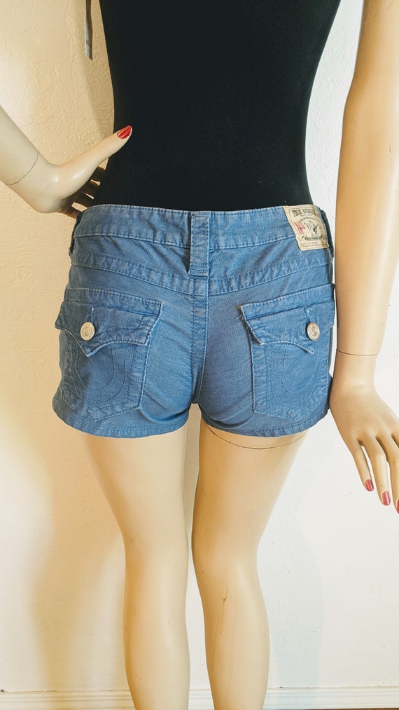 True Religion®- Y2K Blue Corduroy Shorts- 28" - image 7