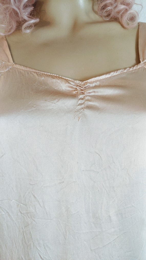 1940's Liquid Satin Antique Nightgown- 32 XS - image 4