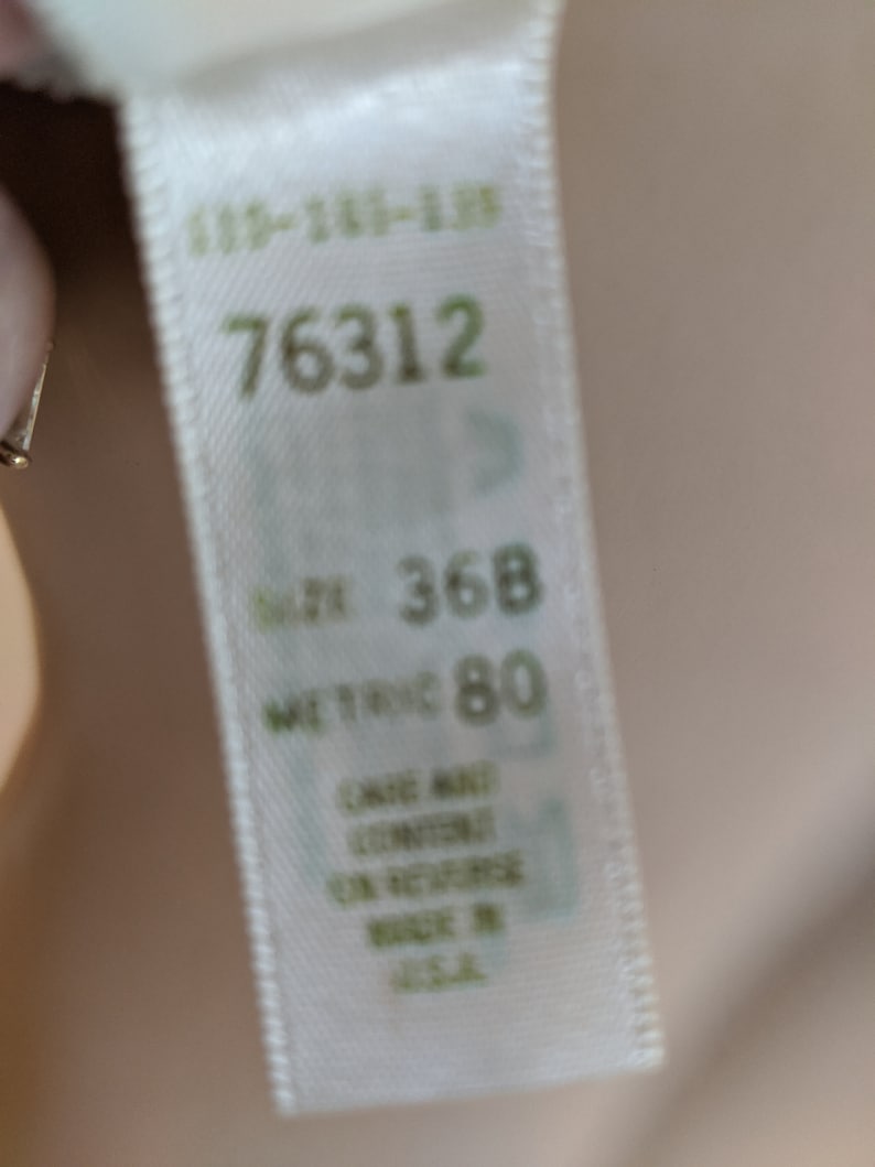 VICTORIA'S SECRET- 1990's Powder Blue Lace Demi Push up Bra- 36B image 9