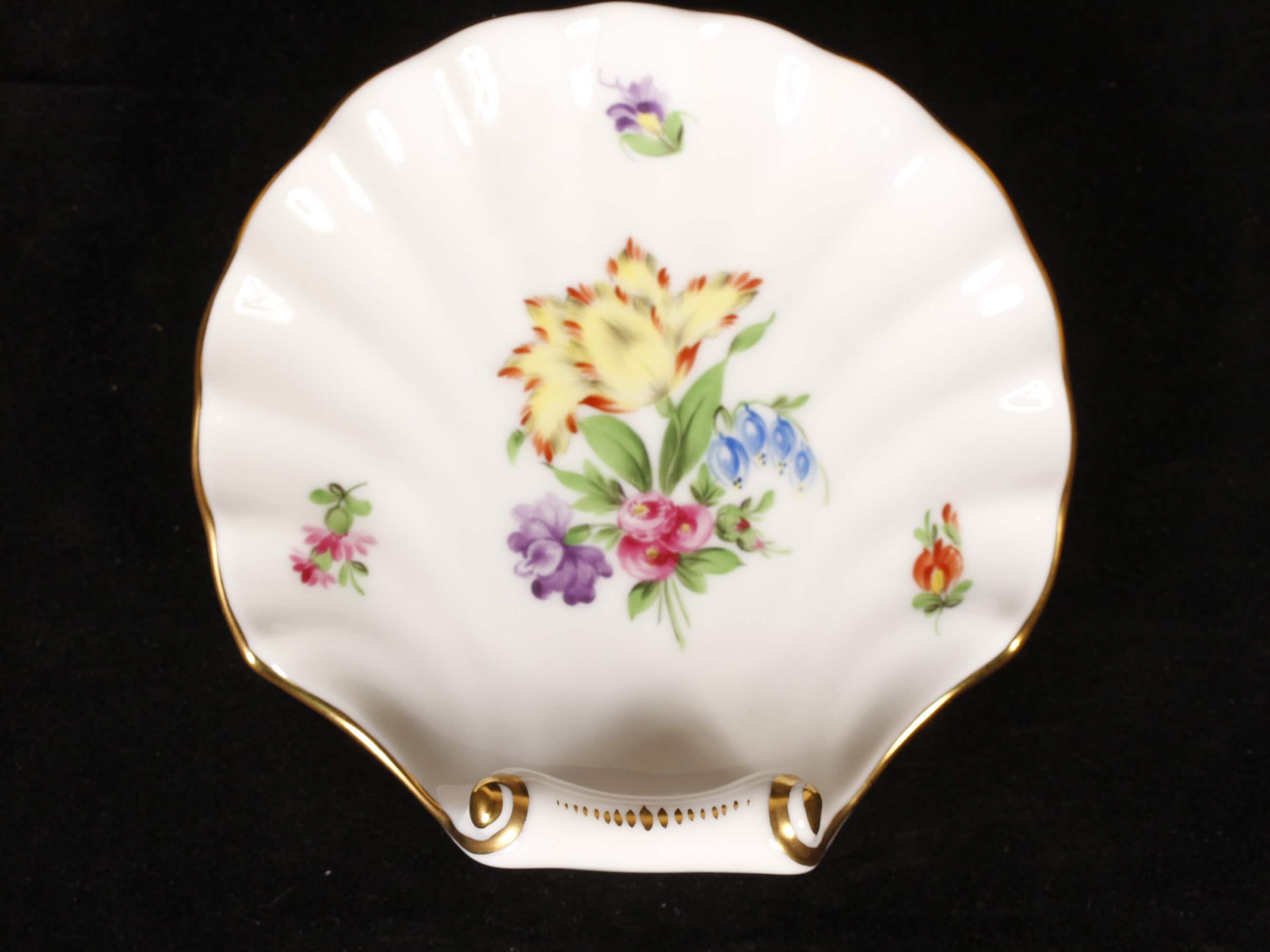 Herend 大皿 手塗り 鳥 蝶 スカロップ シェル Herend Shell - Etsy
