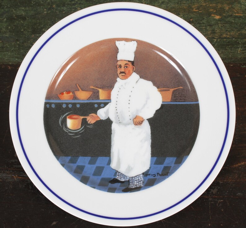 Williams Sonoma Guy Buffet Chef Series Collection Plates Set of 5 Vintage Ceramic Collectible Dining Serving Entertaining image 2