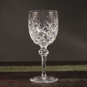 Waterford Powerscourt Pattern Water Goblet Vintage Glass Collectible Dining Serving Entertaining image 6
