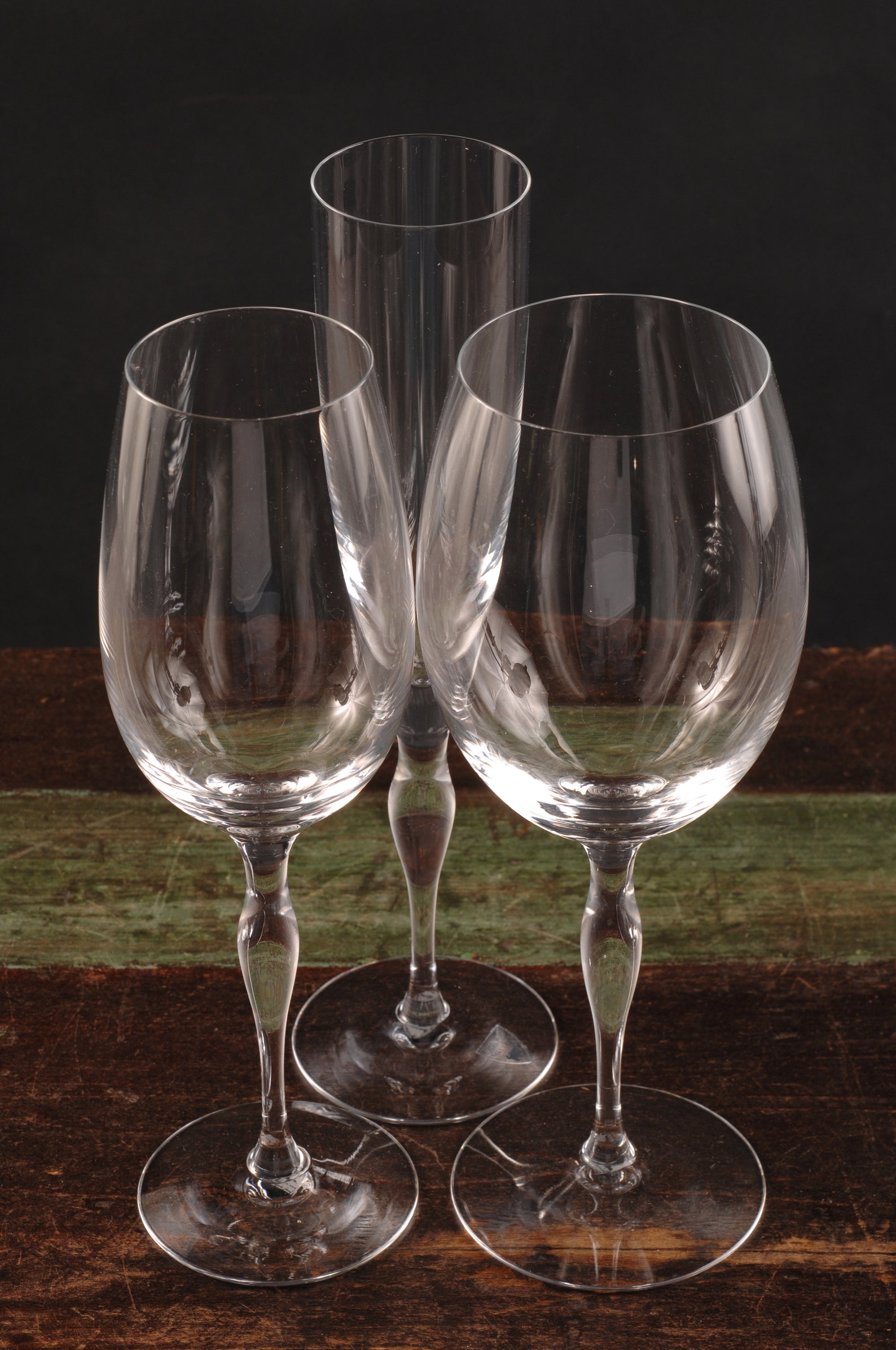 Orrefors Balans Wine Glasses Set of 3 Vintage Glass Etsy Polska