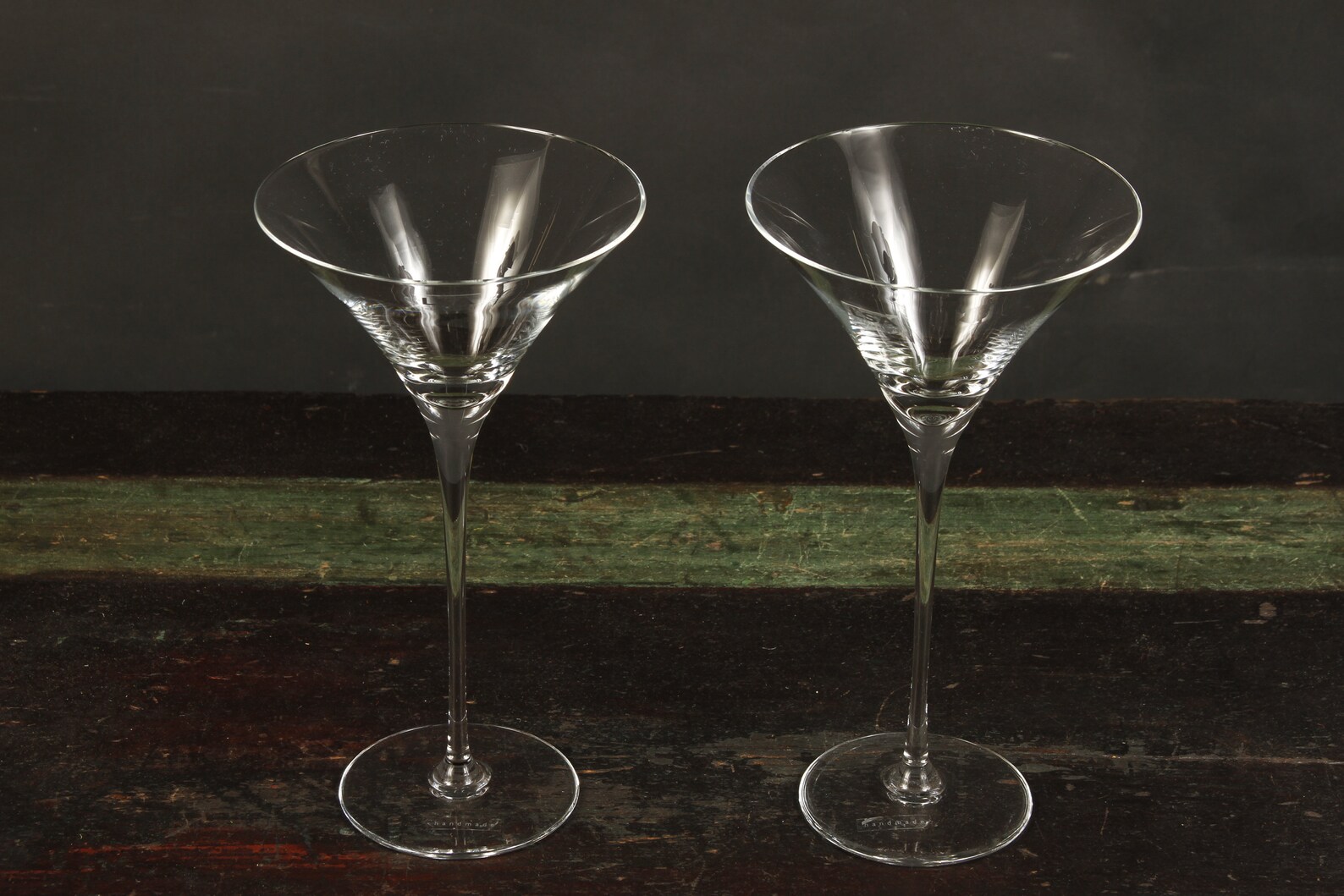 LSA International Martini Glasses Set of 2 Vintage Glass Etsy