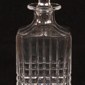 Tiffany & Co Crystal Pattern Plaid Decanter Vintage Ceramic Collectible Drinkware Barware Entertaining image 4