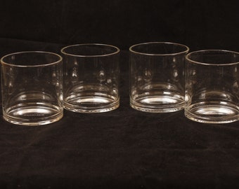 Ethan + Ashe Rocks Old Fashioned Glasses - Set of 4 - Vintage Glass Collectible Dining Serving Entertaining Barware