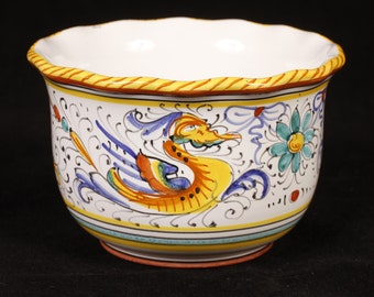 Deruta Majolica Sambuco Mario Raffaellesco Small Bowl - Vintage Ceramic Collectible Dining Serving Entertaining