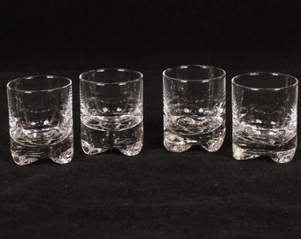 iittala Gaissa Shot Glasses - Set of 4 - Vintage Glass Collectible Dining Serving Entertaining Barware