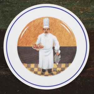 Williams Sonoma Guy Buffet Chef Series Collection Plates Set of 5 Vintage Ceramic Collectible Dining Serving Entertaining image 4