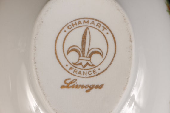 White Limoges Chamart France Trinket Egg Box - Vi… - image 8