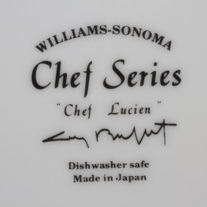 Williams Sonoma Guy Buffet Chef Series Collection Plates Set of 5 Vintage Ceramic Collectible Dining Serving Entertaining image 9