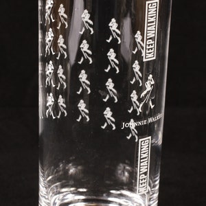 Johnnie Walker Scotch Whisky Keep Walking Tumblers Set of 2 Vintage Glass Collectible Barware Dining Serving Entertaining image 4