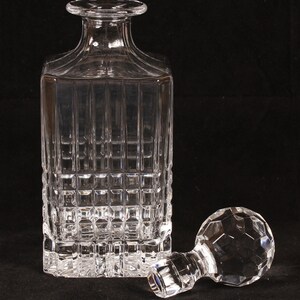 Tiffany & Co Crystal Pattern Plaid Decanter Vintage Ceramic Collectible Drinkware Barware Entertaining image 6