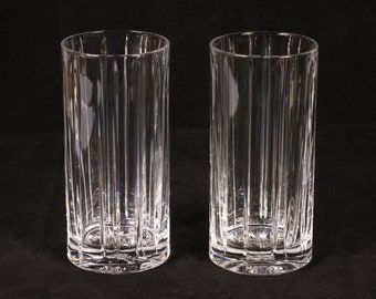 Ralph Lauren Turner Highball Tumbler Glasses - Set of 2 - Vintage Glass Collectible Dining Serving Entertaining