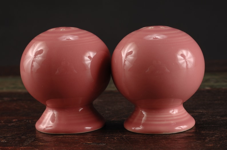Vintage Ceramic Collectible Dining Serving Entertaining Fiesta Salt and Pepper with Stoppers
